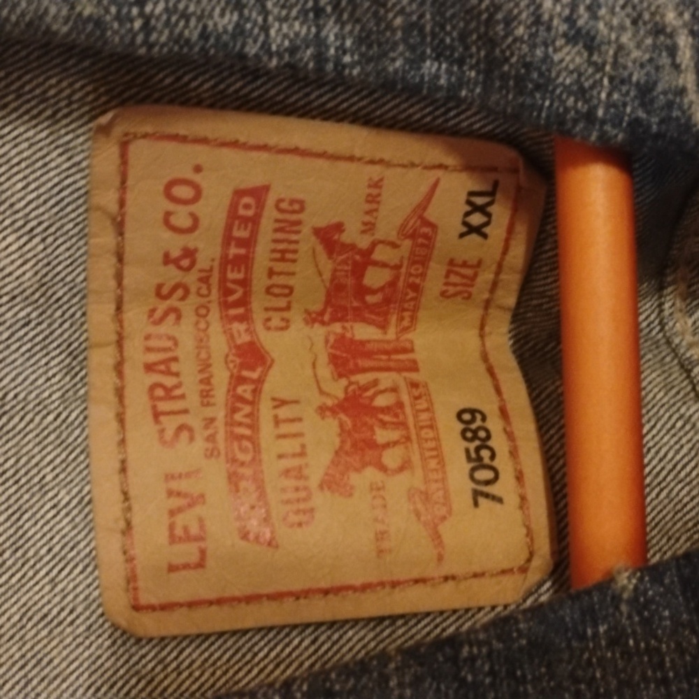 Levi Strauss 70589 XXL denim jacket excellent condition NWOT - Picture 2 of 3